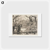 アートポストカード-On Stage III - エドガー ドガ Postcard.