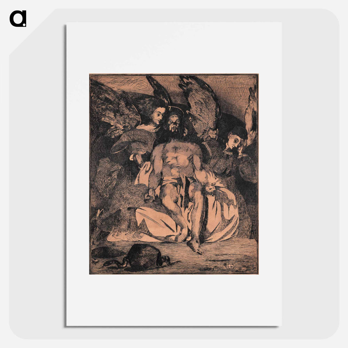 Dead Christ with Angels - エドゥアール マネ Poster.