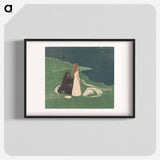 アートポスター-Two Women on the Shore - エドヴァルド ムンク Poster.