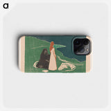 Two Women on the Shore - Edvard Munch Phone Case.