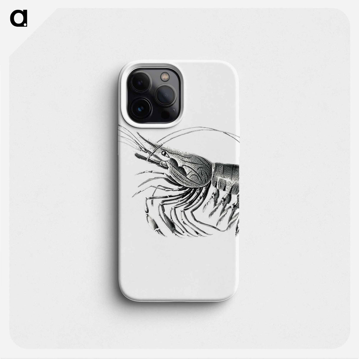 Vintage prawn marine life illustration - エルンスト ヘッケル Phone Case.