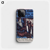 Catalogue of the exhibition of dresses from the needlework salon of Mrs. Eucken by Ernst Ludwig Kirchner - Ernst Ludwig Kirchner Phone Case.