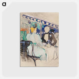 アートポストカード-Fashionable People at Les Ambassadeurs (Aux Ambassadeurs: Gens Chic) - アンリ ド トゥールーズ ロートレック Postcard.