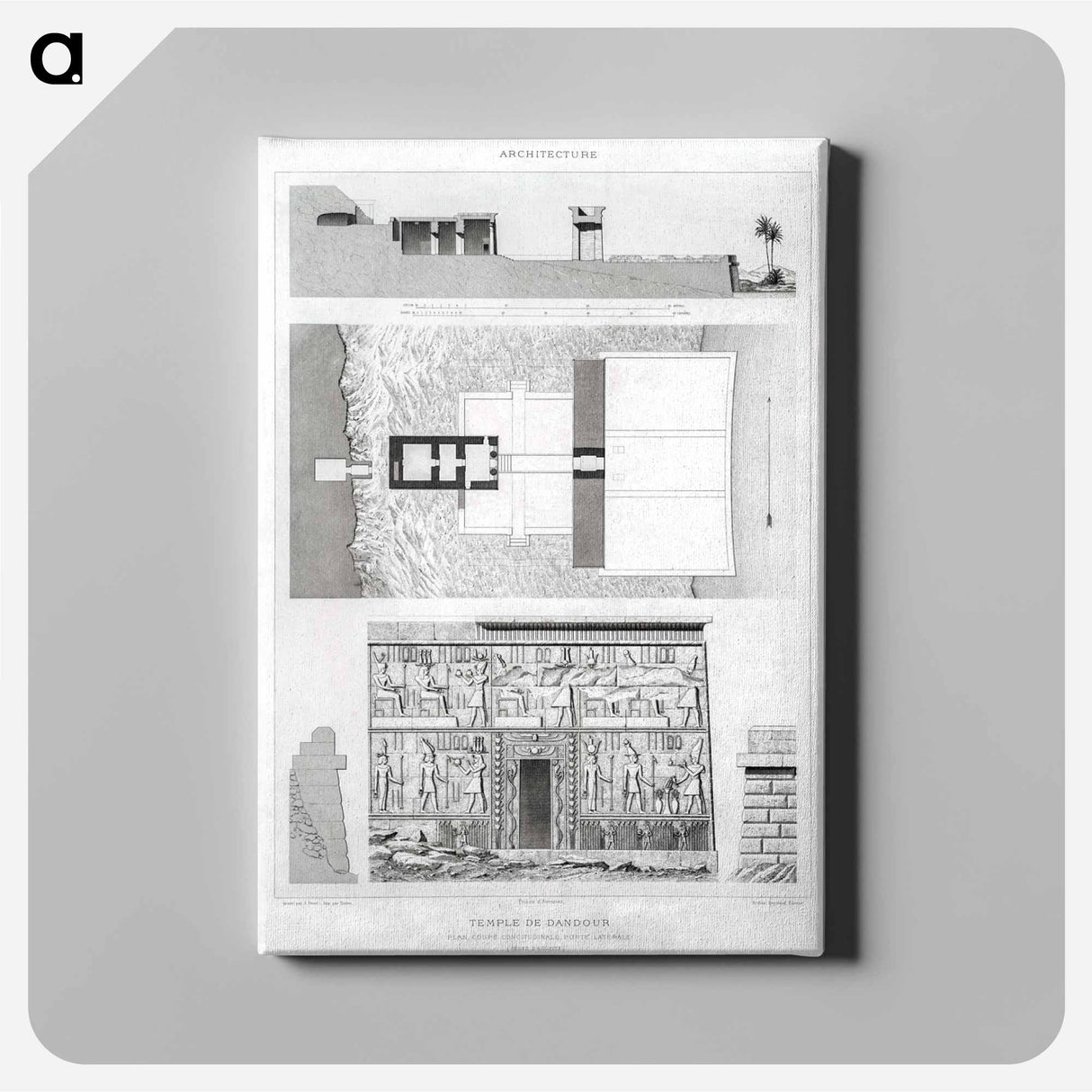 アートパネル-Temple of Dendur
 - エジプト美術史 Canvas.