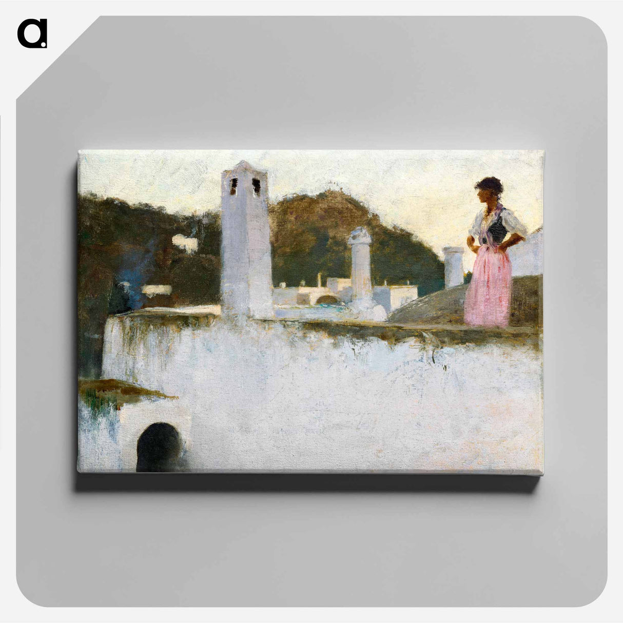 View of Capri - John Singer Sargent Canvas.