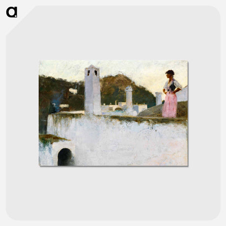 アートポストカード-View of Capri - ジョン シンガー サージェント Postcard.