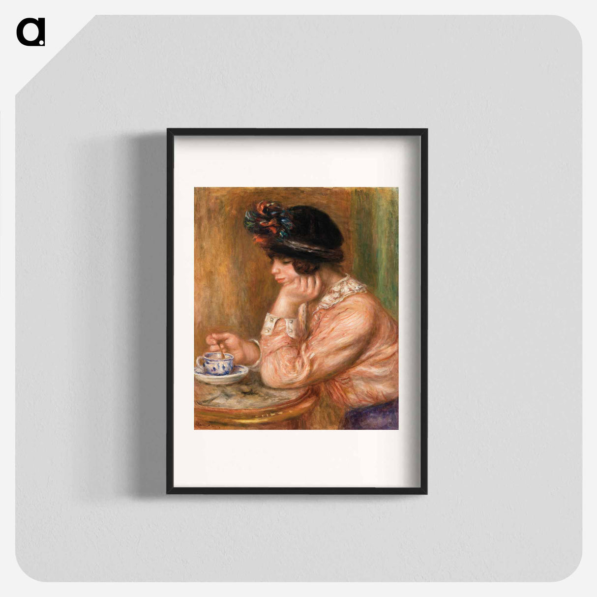 Cup of Chocolate - Pierre Auguste Renoir Poster.