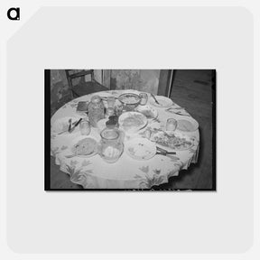 アートポストカード-Tenant Farm Dinner
 - ラッセル リー Postcard.