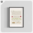 アートポスター-Pheasant's Eye, Cricket or Grasshopper, and Wireworm
 - 書道のお手本 Poster.
