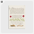 アートポストカード-Pheasant's Eye, Cricket or Grasshopper, and Wireworm
 - 書道のお手本 Postcard.