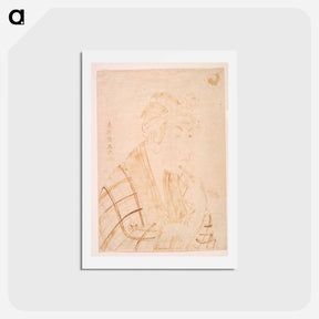 アートポストカード-The Actor Matsumoto Koshiro as Banzuin Chobei - 東洲斎 写楽 Postcard.