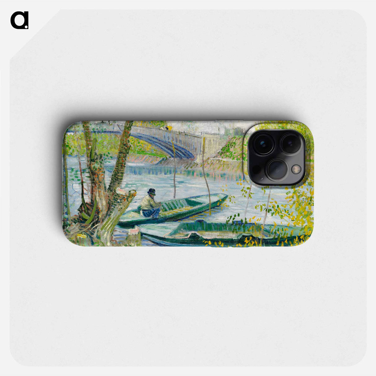 Fishing in Spring, the Pont de Clichy (Asnières) - フィンセント ファン ゴッホ Phone Case.