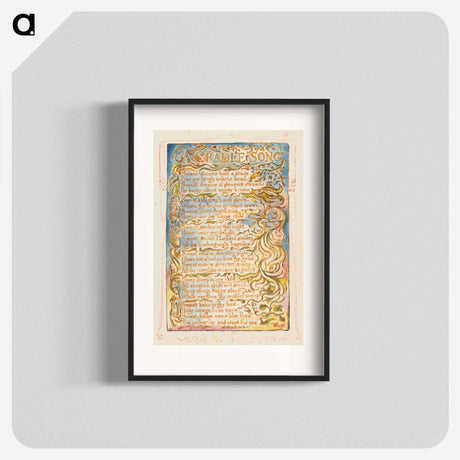 アートポスター-Songs of Innocence and of Experience: A Cradle Song - ウィリアム ブレイク Poster.