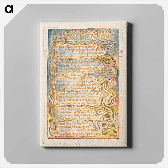 アートパネル-Songs of Innocence and of Experience: A Cradle Song - ウィリアム ブレイク Canvas.