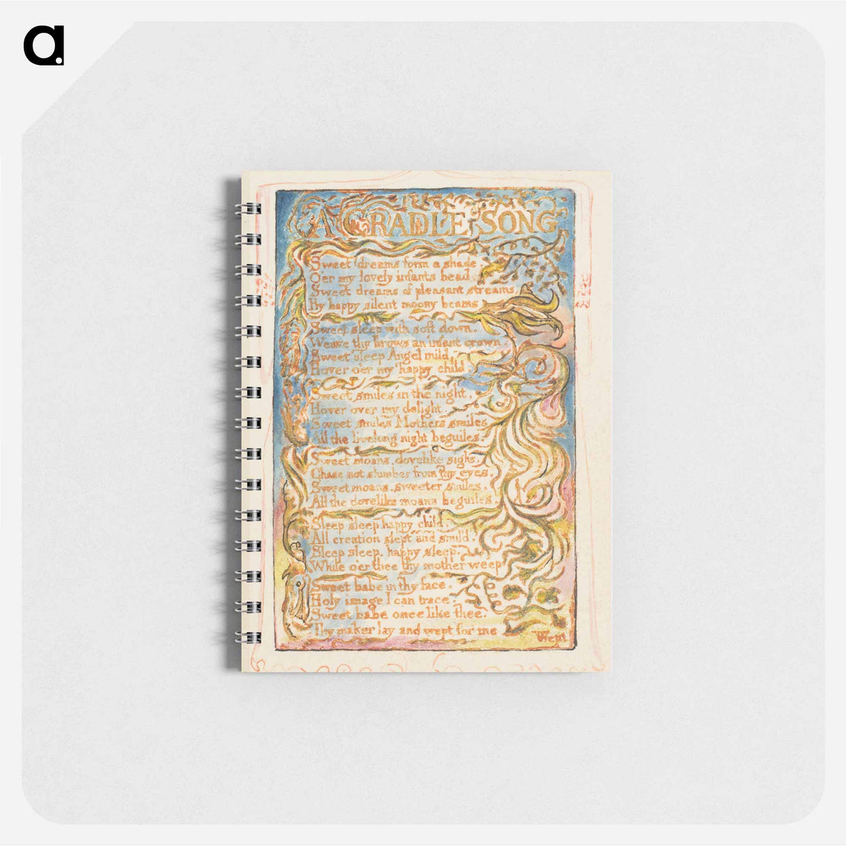 アートメモ帳-Songs of Innocence and of Experience: A Cradle Song - ウィリアム ブレイク Memo.