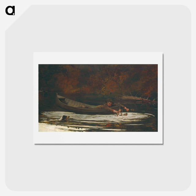 アートポストカード-Hound and Hunter - ウィンスロー ホーマー Postcard.