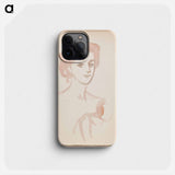 Naisen rintakuva - アルバート エーデルフェルト Phone Case.