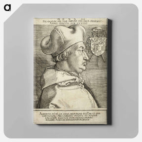アートパネル-Cardinal Albrecht of Brandenburg - アルブレヒト デューラー Canvas.