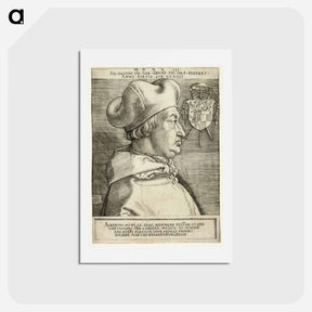 アートポストカード-Cardinal Albrecht of Brandenburg - アルブレヒト デューラー Postcard.