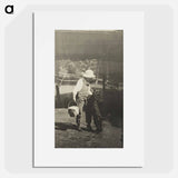 Untitled (Niece Elizabeth with “Inky” at Oaklawn) - アルフレッド スティーグリッツ Poster.