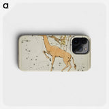 Camelopardalis, Tarandus and the Custos Messium - アンティーク地図 Phone Case.