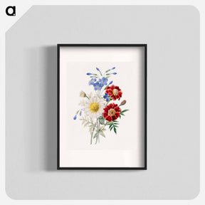 アートポスター-Red and Blue Flowers
 - バーンズ・コレクション Poster.