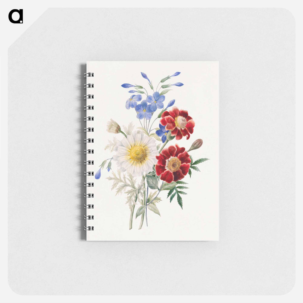 アートメモ帳-Red and Blue Flowers
 - バーンズ・コレクション Memo.
