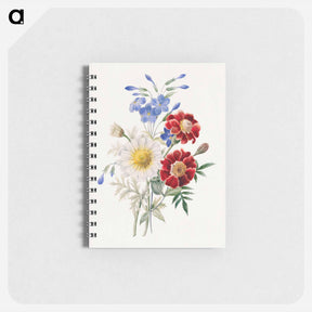 アートメモ帳-Red and Blue Flowers
 - バーンズ・コレクション Memo.