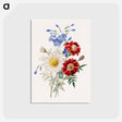 アートポストカード-Red and Blue Flowers
 - バーンズ・コレクション Postcard.