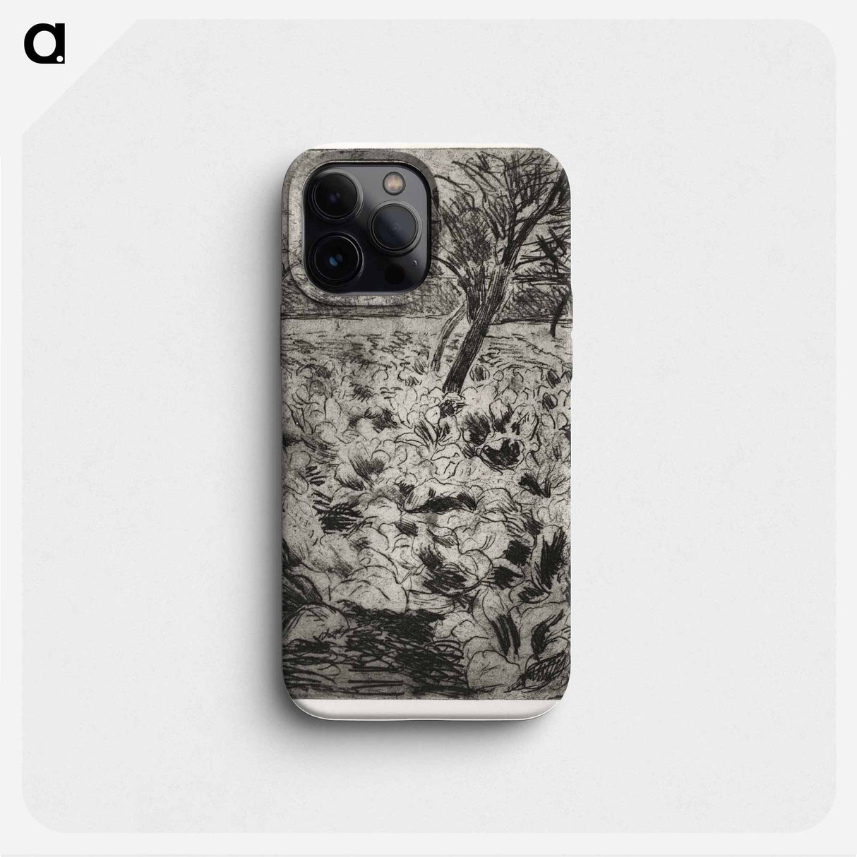 The Cabbage Field - Camille Pissarro Phone Case.