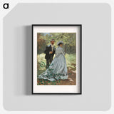 Bazille and Camille - Claude Monet Poster.