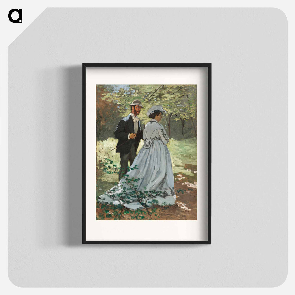 Bazille and Camille - Claude Monet Poster.