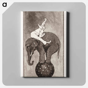 アートパネル-Elephant and Clown
 - クリーブランド美術館 Canvas.