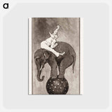 アートポストカード-Elephant and Clown
 - クリーブランド美術館 Postcard.