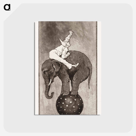 アートポストカード-Elephant and Clown
 - クリーブランド美術館 Postcard.