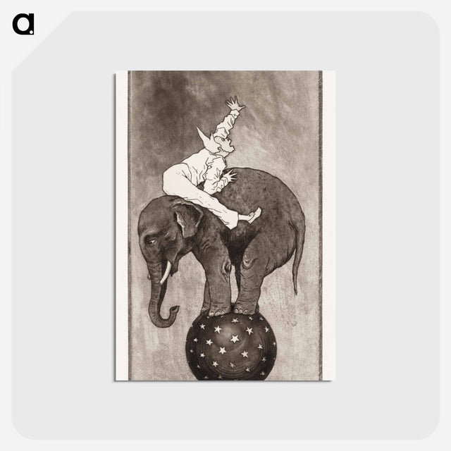 アートポストカード-Elephant and Clown
 - クリーブランド美術館 Postcard.