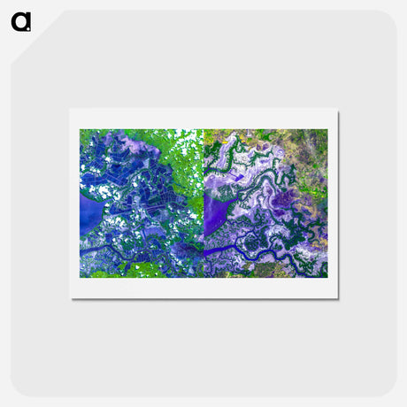 アートポストカード-Gulf of Fonseca, Honduras
 - 上空からの地球 Postcard.