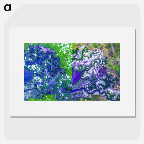 アートポスター-Gulf of Fonseca, Honduras
 - 上空からの地球 Poster.