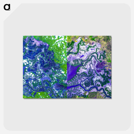 アートポストカード-Gulf of Fonseca, Honduras
 - 上空からの地球 Postcard.