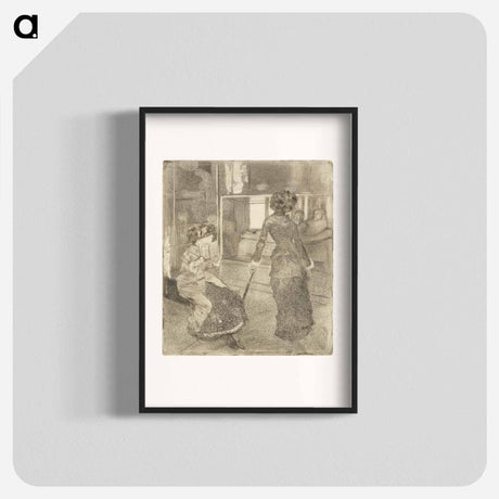 アートポスター-Mary Cassatt at the Louvre: The Etruscan Gallery - エドガー ドガ Poster.