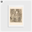 アートポストカード-Mary Cassatt at the Louvre: The Etruscan Gallery - エドガー ドガ Postcard.