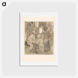 アートポストカード-Mary Cassatt at the Louvre: The Etruscan Gallery - エドガー ドガ Postcard.