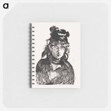 Portrait of Berthe Morisot - エドゥアール マネ Memo.