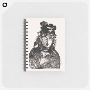 アートメモ帳-Portrait of Berthe Morisot - エドゥアール マネ Memo.