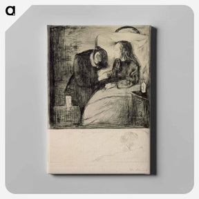 アートパネル-The sick child - エドヴァルド ムンク Canvas.