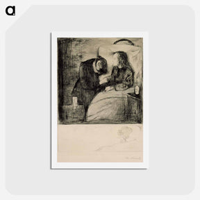 アートポストカード-The sick child - エドヴァルド ムンク Postcard.