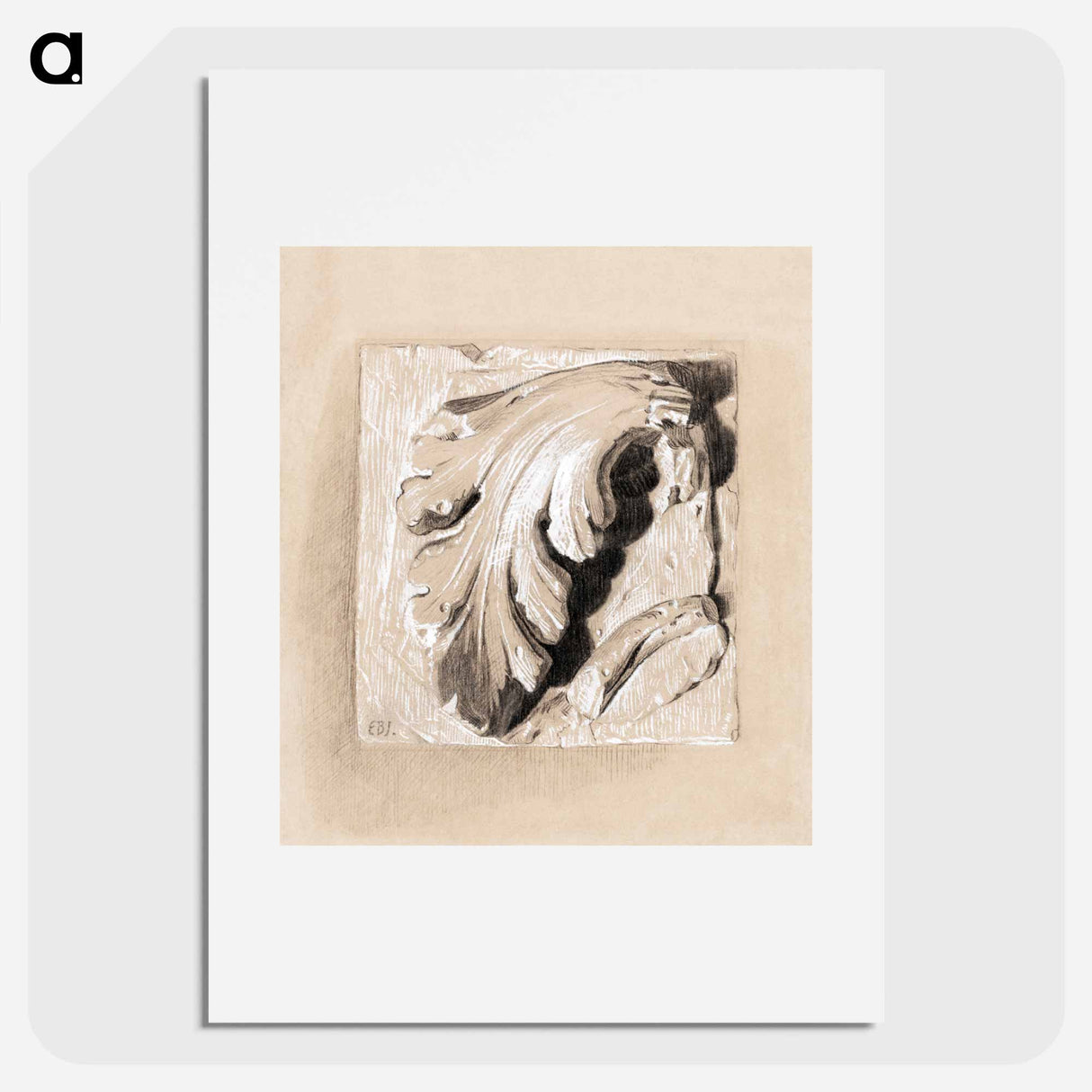 A Fragment from an Antique Frieze - エドワード バーン ジョーンズ Poster.