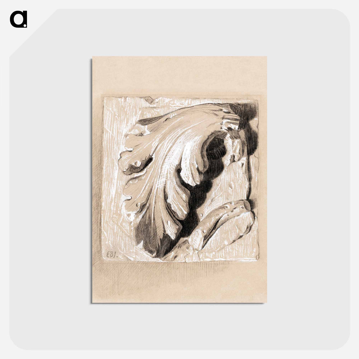 アートポストカード-A Fragment from an Antique Frieze - エドワード バーン ジョーンズ Postcard.