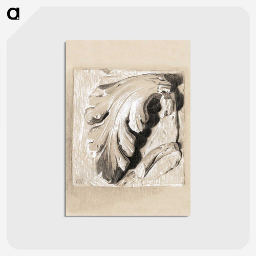 A Fragment from an Antique Frieze - エドワード バーン ジョーンズ Postcard.