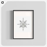 Vintage marine life illustration on white background - エルンスト ヘッケル Poster.
